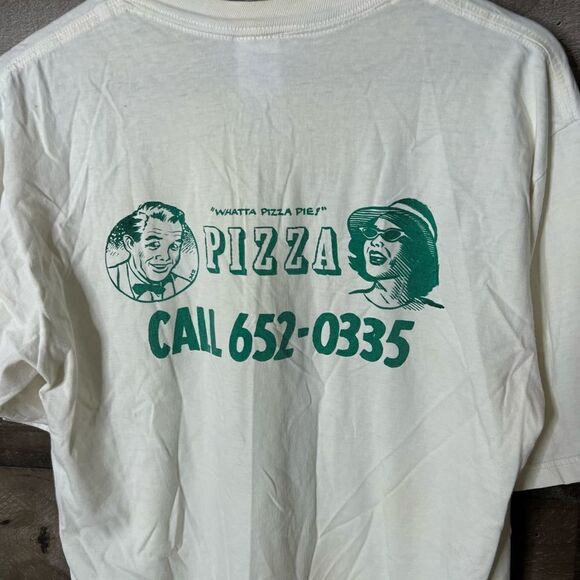 VTG Pizza Shop T Shirt USA Large - Picture 4 of 4